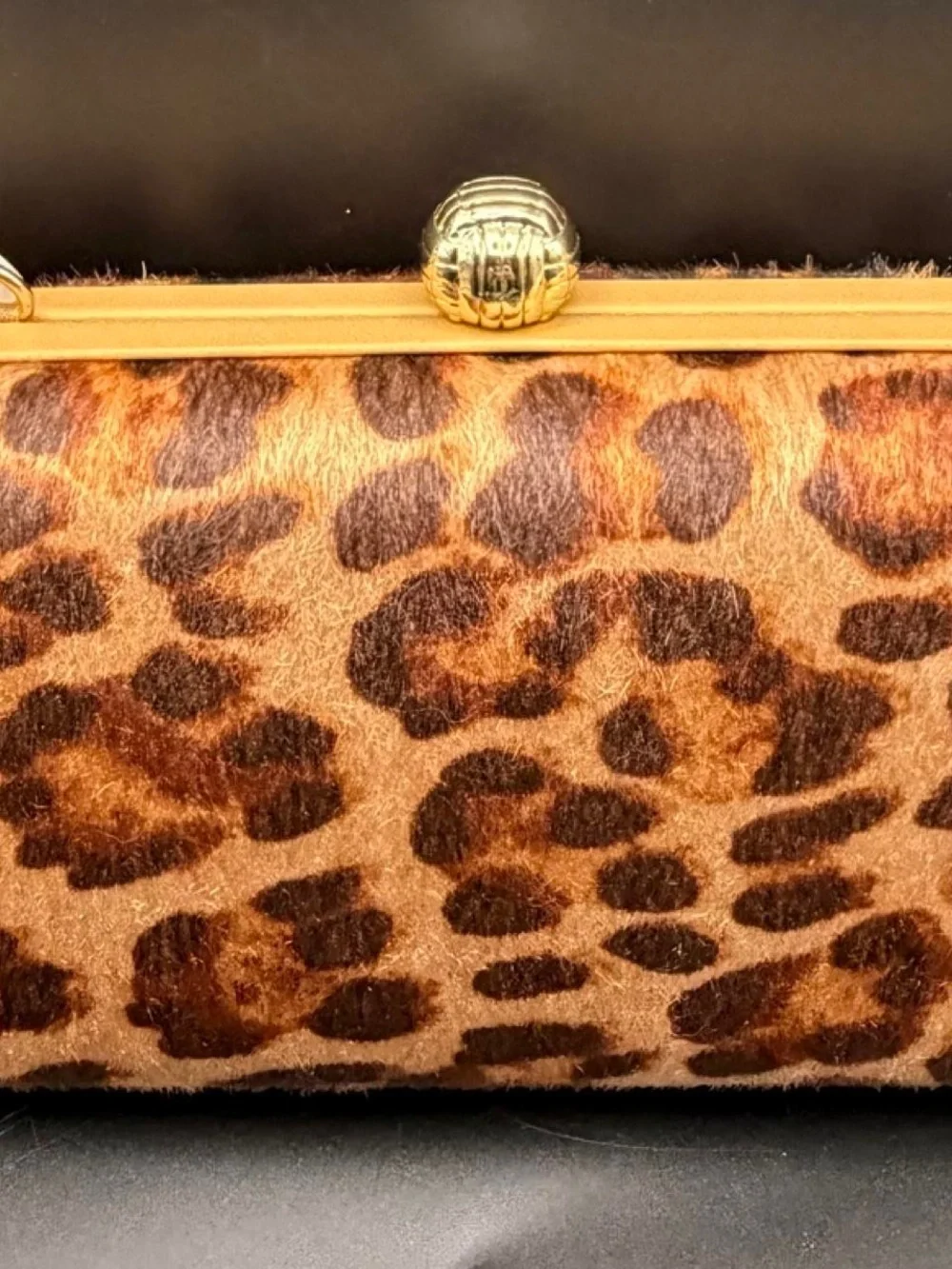 Leopard Print Clutch Bag with Gold Chain A New Day 8”x4” | NWT